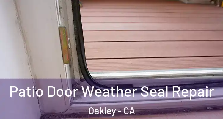  Patio Door Weather Seal Repair Oakley - CA